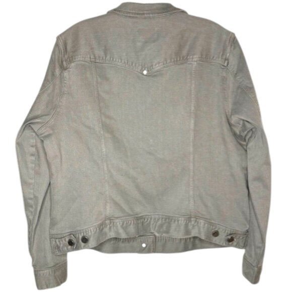 Liverpool Jeans Classic Denim Jacket Stretch Slub Twill - Sharkskin (Gray) - XL - Picture 6 of 15